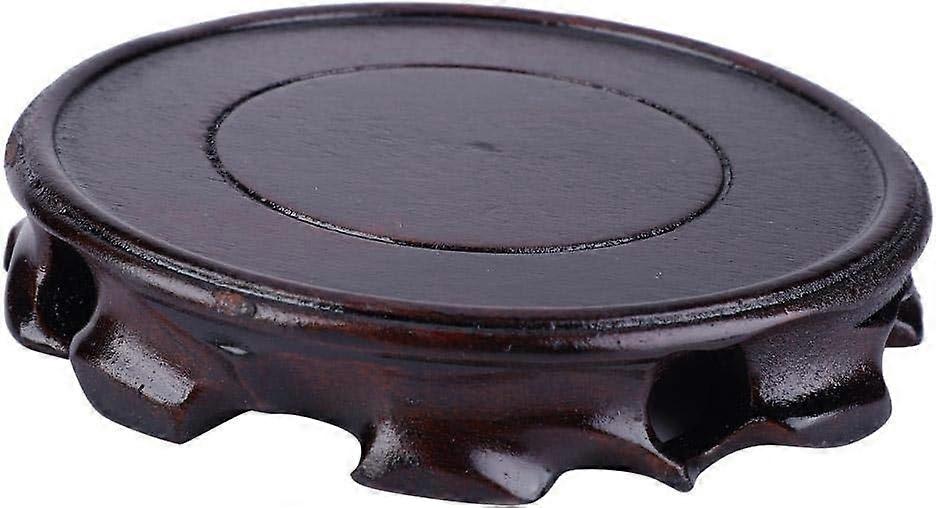 Furniture Wooden Display Stand Utility Teapot Vase Bonsai Base, 10cm (Inner Diameter)