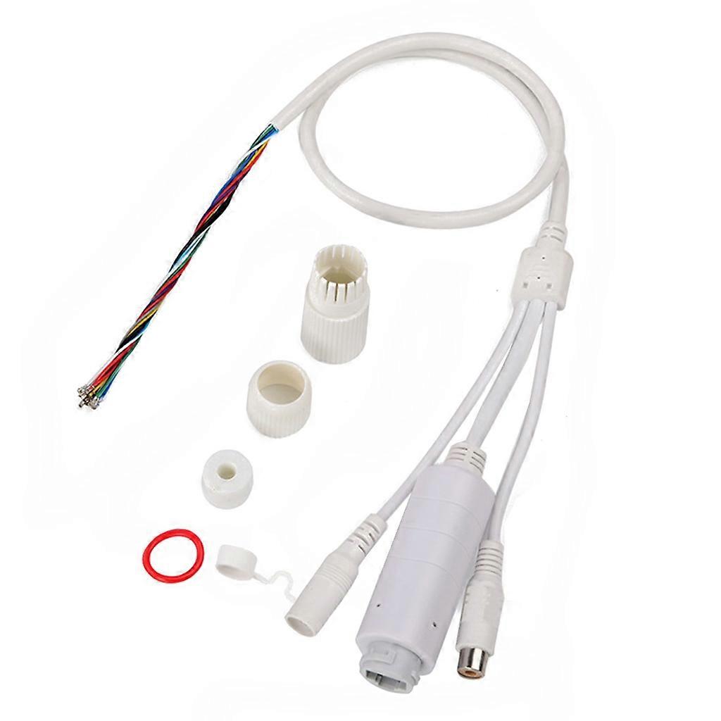 POE Adapter Cable IEEE802.3Af 48V to 12V1A for IP- Camera with Audio- Function