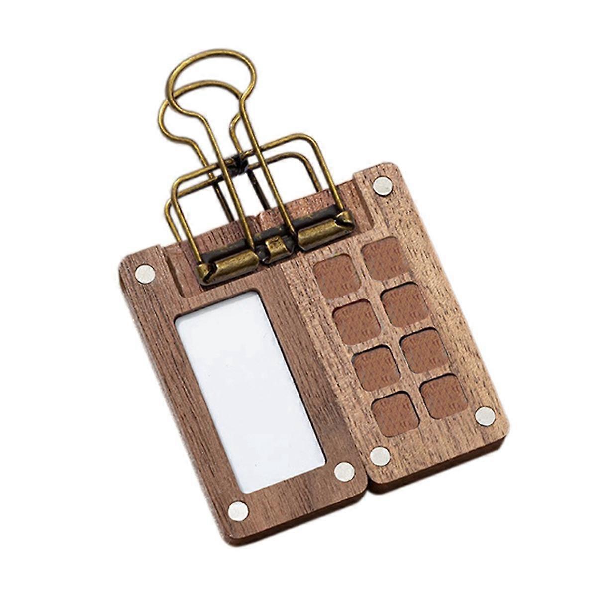 Portable Palette, Travel Paint Palette, Mini Watercolour Sketchbook, with Metal Clip, Gift for Pain