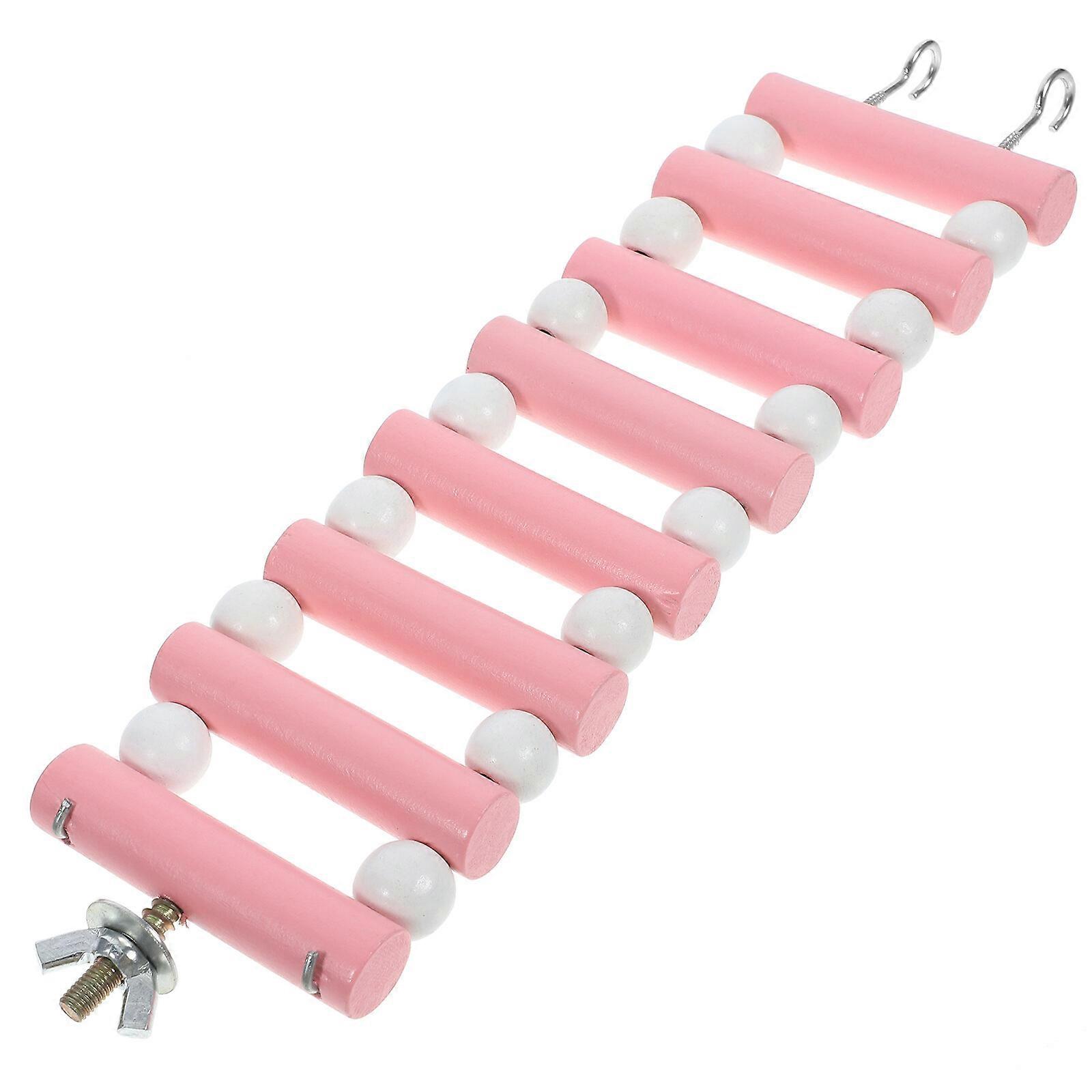 Wooden Hamster Ladder Bridge Small Animal Climbing Ladder Rat Cage Climbing Toy