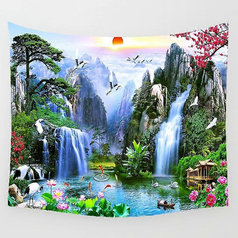 Waterfall Beautiful Pattern Wall Art Tapestry Rectangular Wall Hanging Tapestry Wall Mural Tapestry 