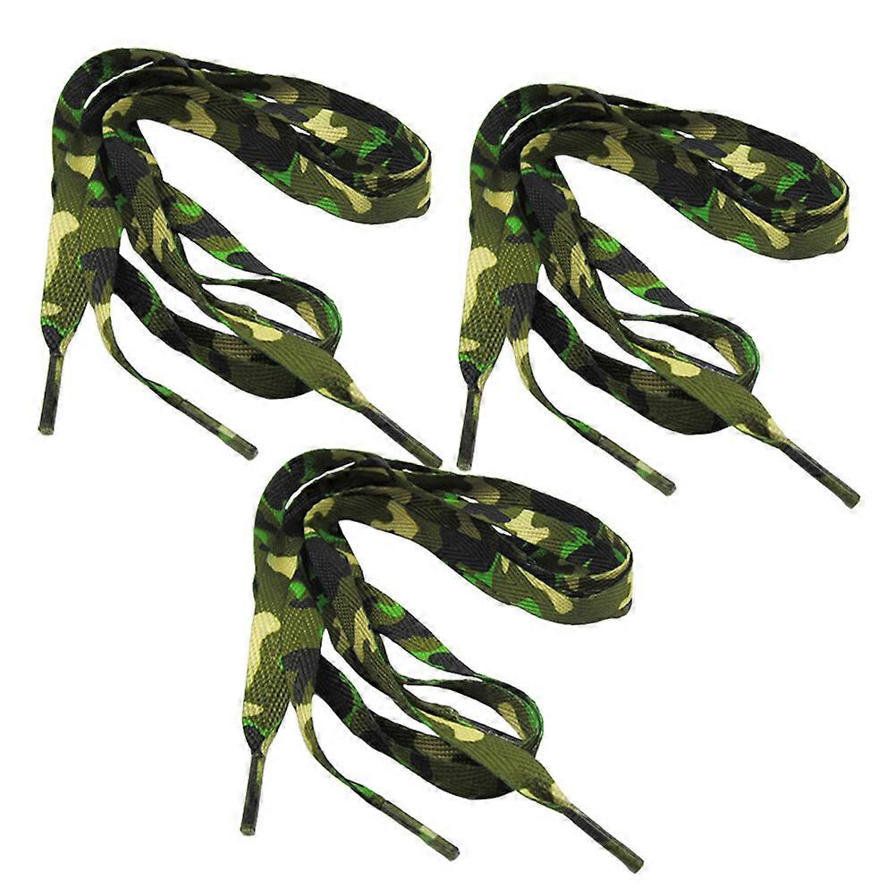 3 Pairs Meisai Pattern Shoelace Polyester Shoestring Chic Shoelace Printing Shoelace Chic Shoestring