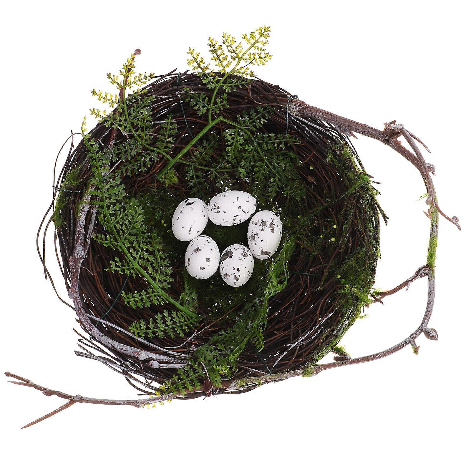Home Decorations Fake Bird Nest Faux Bird Nest Bird Nest Garden Twig Bird Nest Artificial Bird Houses