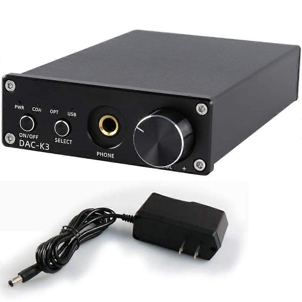 DAC-K3 Mini HiFi Optisch/Coaxiaal/USB DAC Decoder Audio Hoofdtelefoon Versterker Hoofdtelefoon Voorversterker Desktop