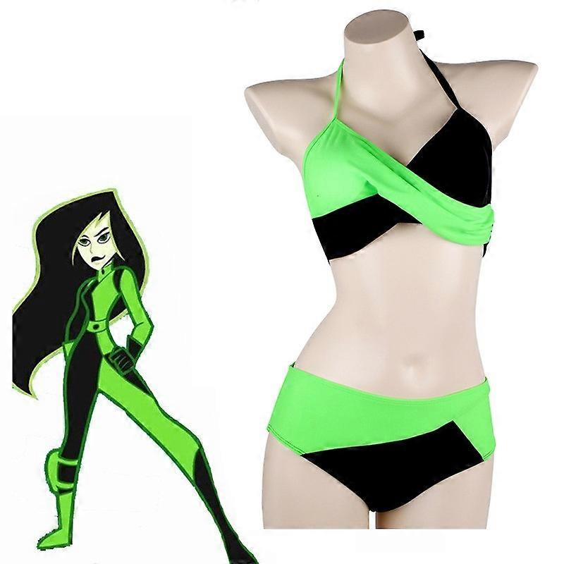 Anime Shego Maillot De Bain Kim Cosplay Costume Maillots De Bain Deux Pièces Maillots De Bain Combinaisons Maillot De Bain Plage Bikini Ensemble Halloween