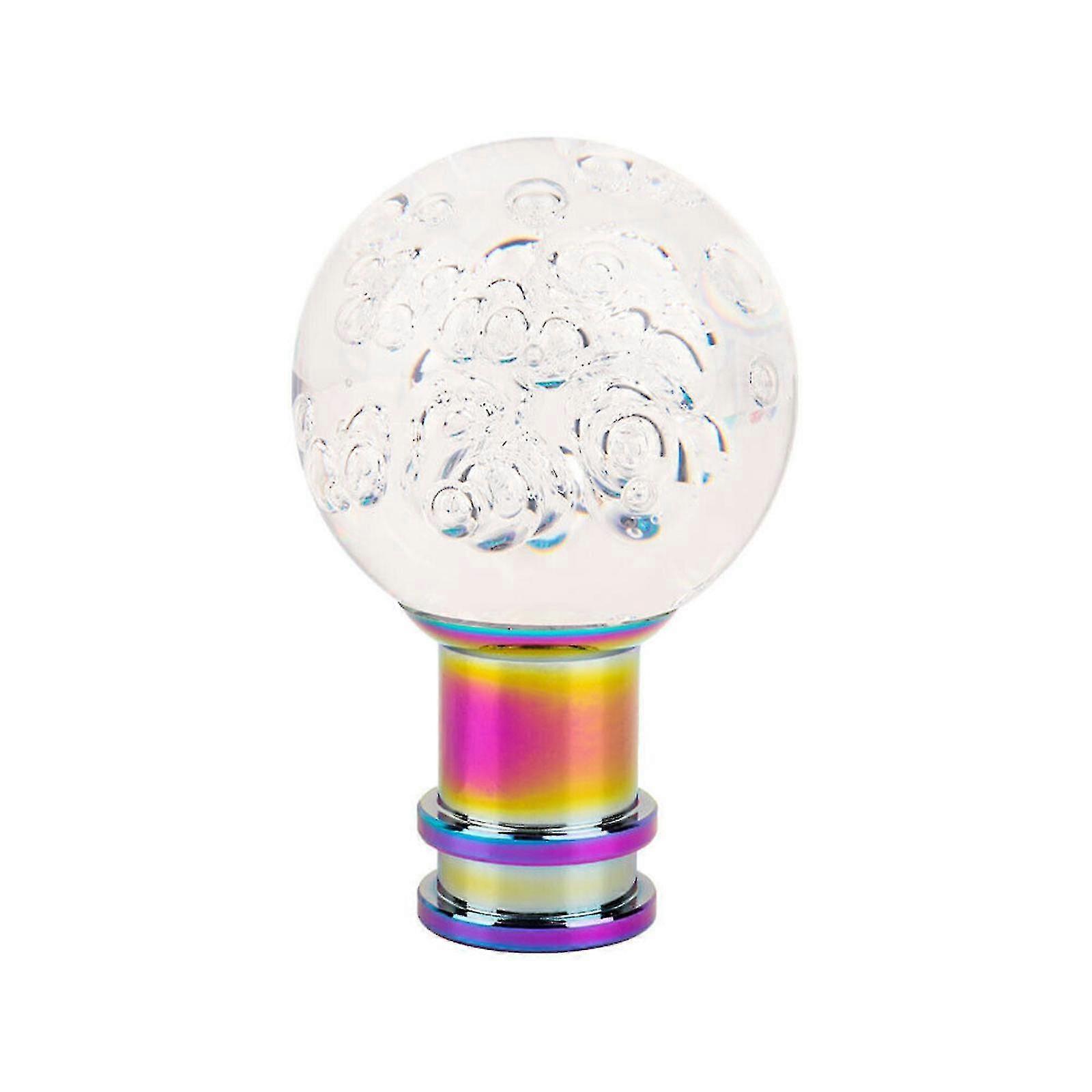 Manual Gear Shift Knob Acrylic Crystal Bubble Round Ball Gear Shifter Personalized