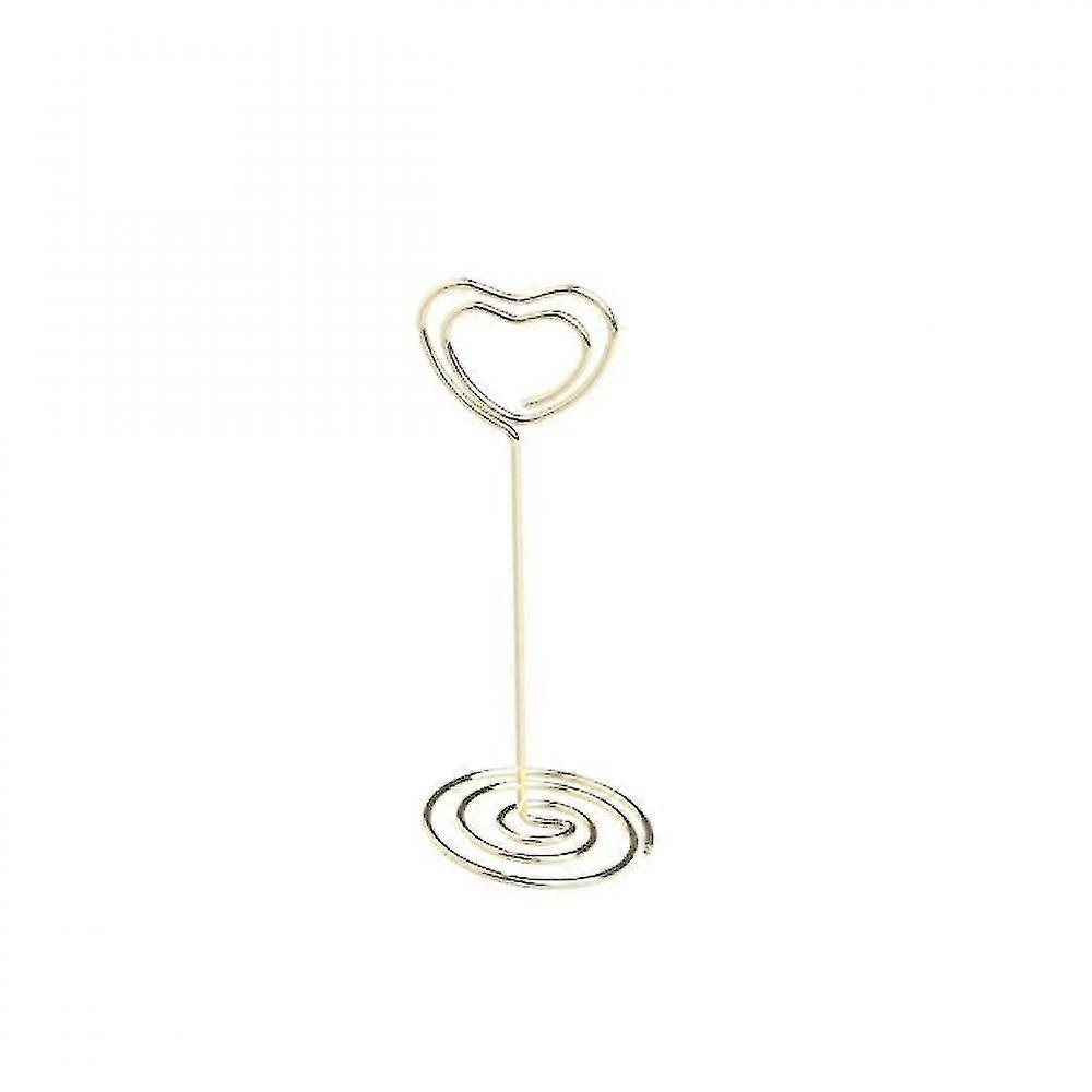 2pcs romantisk hjerte ring form metall fotoklipp for bilde