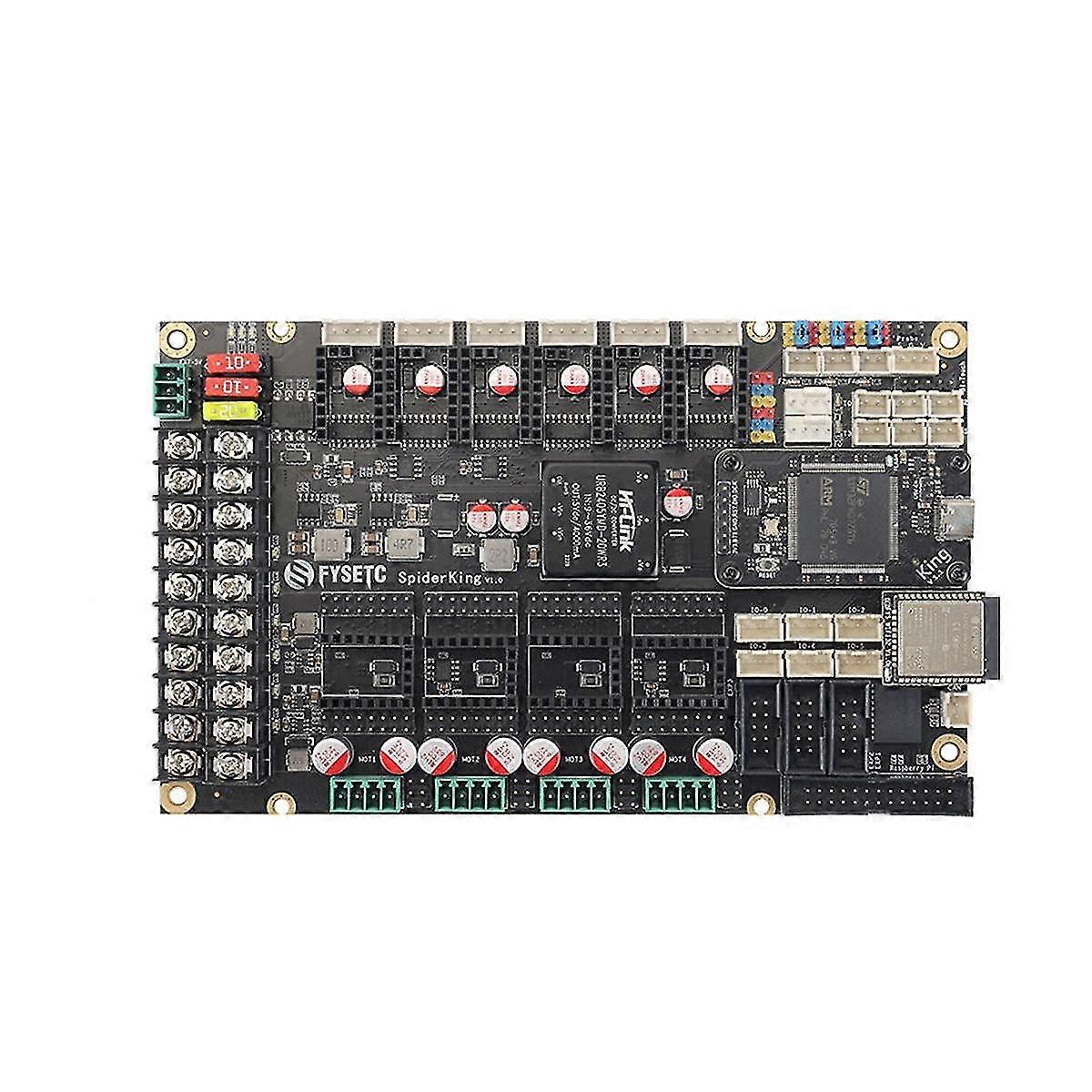 Spider King 10 -Axis Industrial-Grade MotherBoard Board Core Replaceable for Klipper/ 2.0 for Voron
