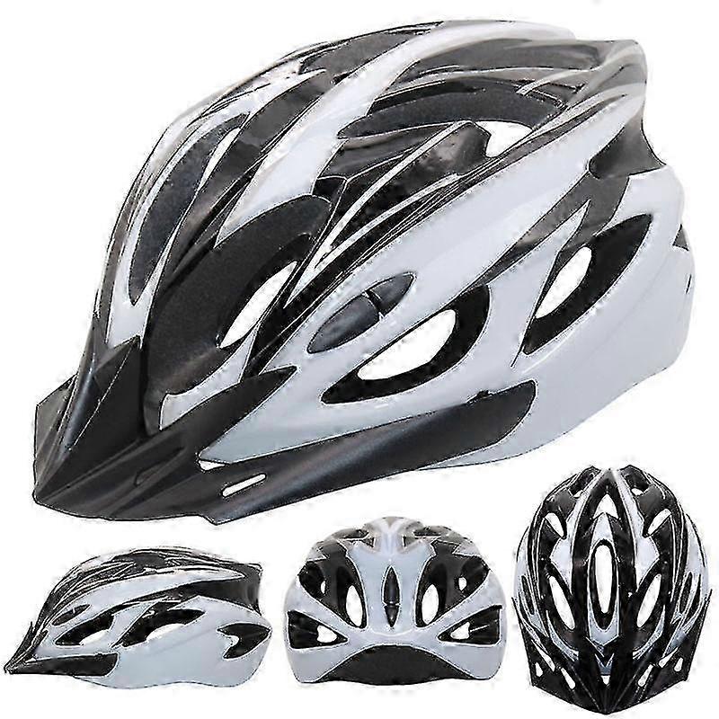 USB oplaadbare fietshelm met vizier, wit
