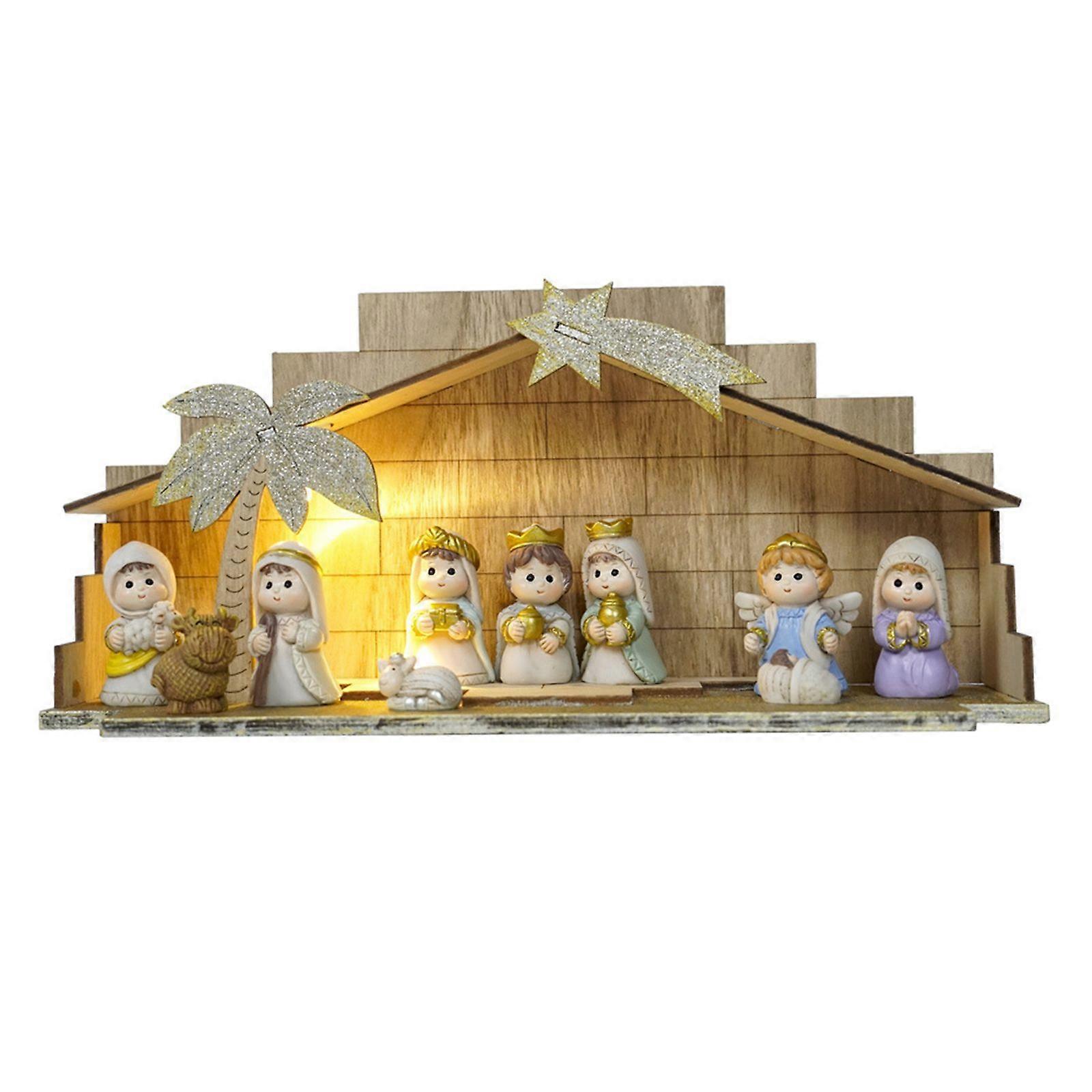 Resin Tabletop Nativity Set, Nativity Scene