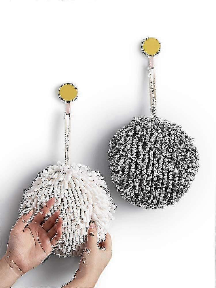 Toalha de bola 2pcs - Seque sua mão instantaneamente convenientemente com este conjunto de toalhas de banho criativa