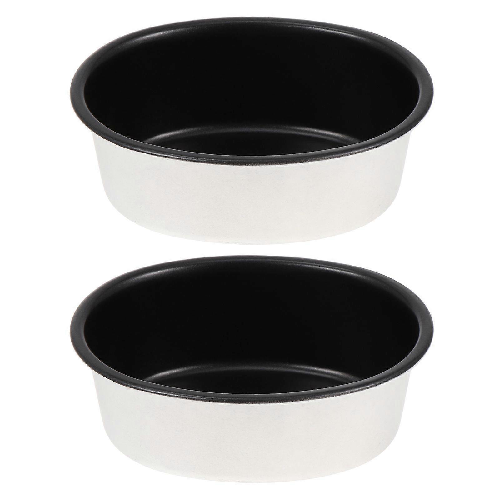 2pcs Durable Oval Cheese Cheesecake Mold Pudding Jelly Molds (Assorted Color)