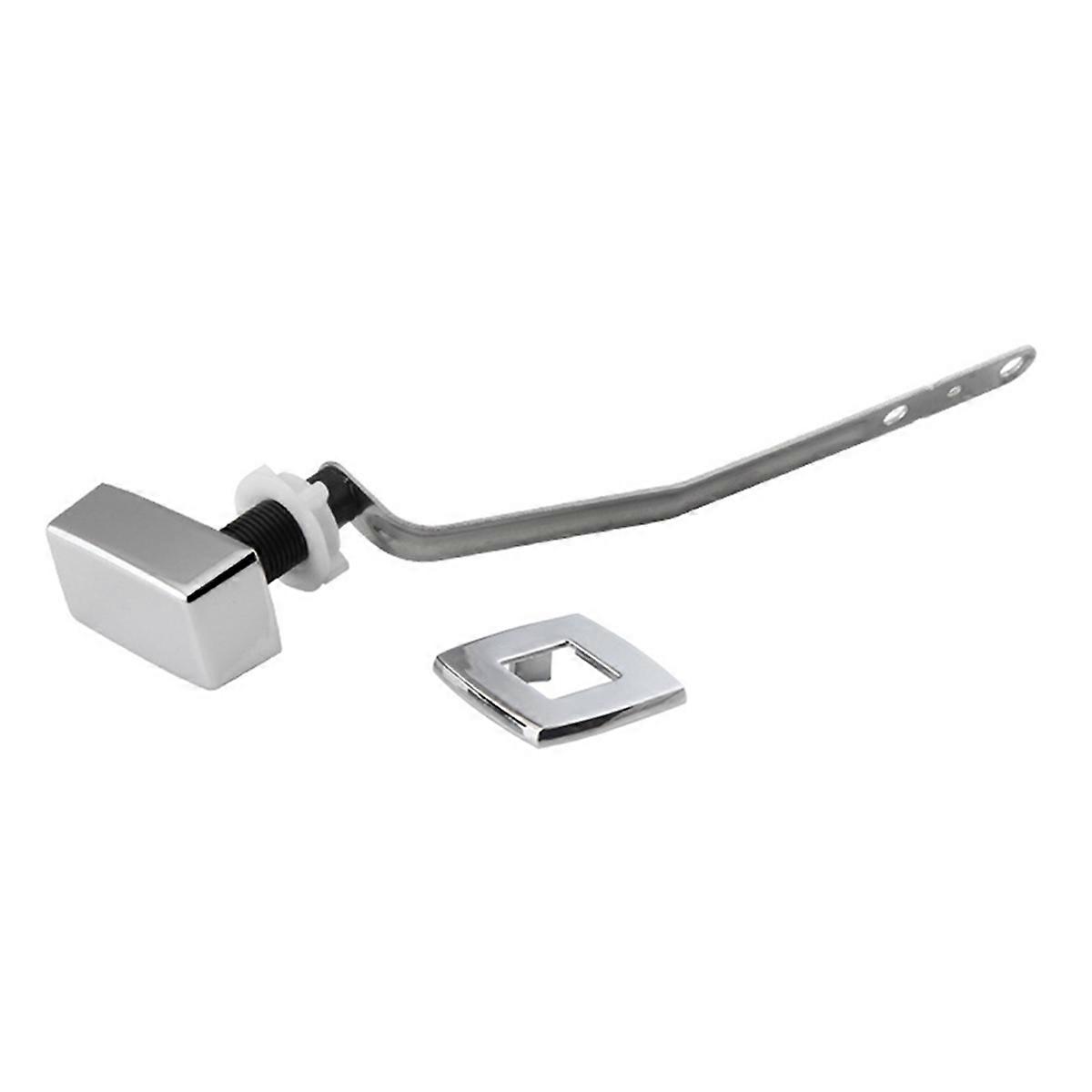 Universal Left Side Toilet Tank Flush Lever Toilet Wrench Handle for Most Toilet Press Flush Button Toilet Drain Switch