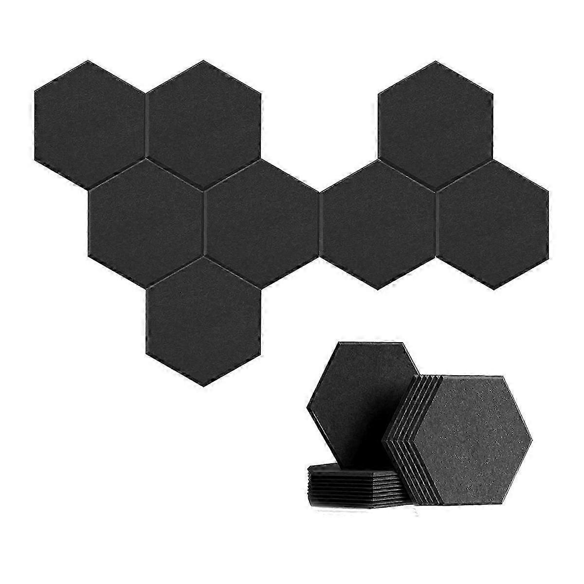 8 Pack -Adhesive Hexagonal Acoustic Panel,Sound Absorbing Panel suitable for Studios/Recording Studios/Offic