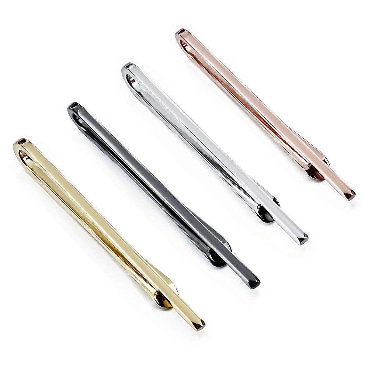 4 Piece Tie Clip Set for Men with Gift Box in 2"/22"/25" Size