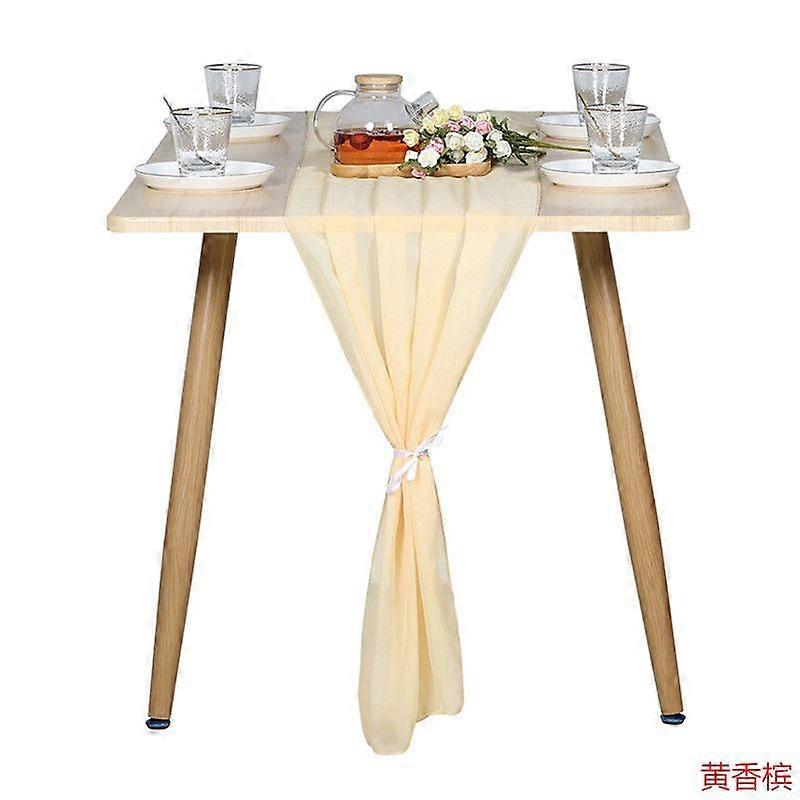Chiffon table runner (70*300cm)  champagne