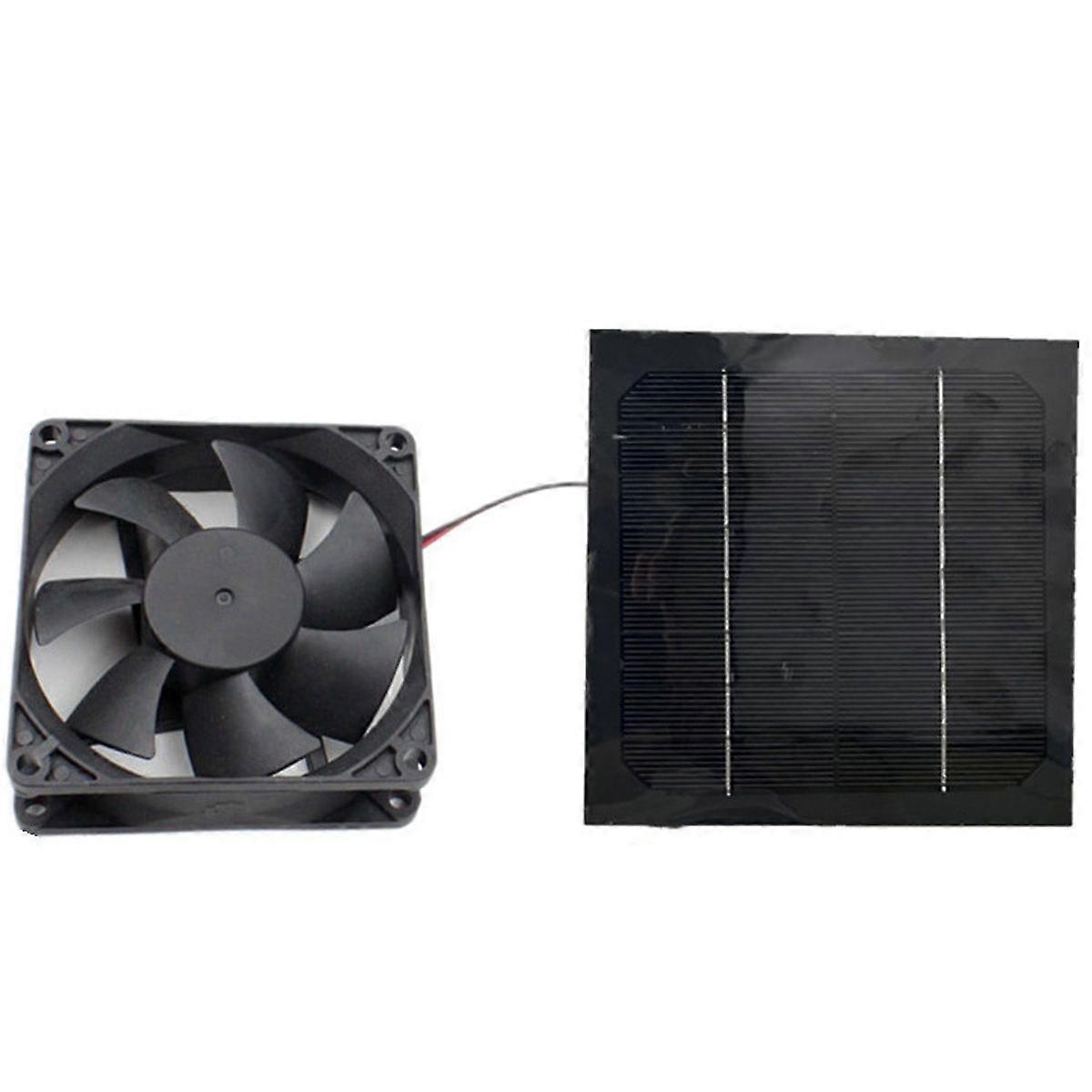 Solar-Powered Mini Air Extractor Fan, 20W Panel for Ventilation