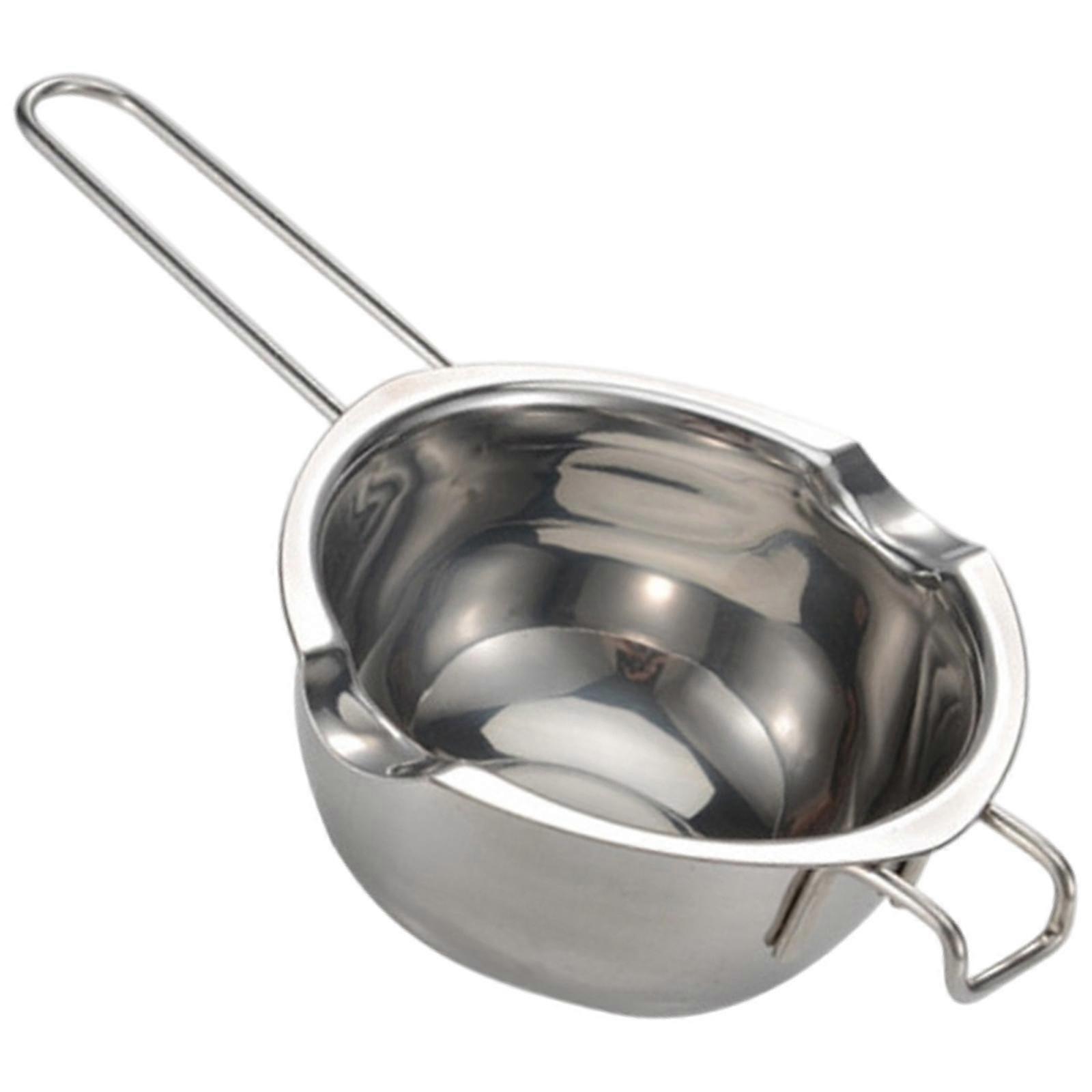 Double Boiler Pot Steel Melting Pot 400ml Flat Bottom Easy to Clean 400ml