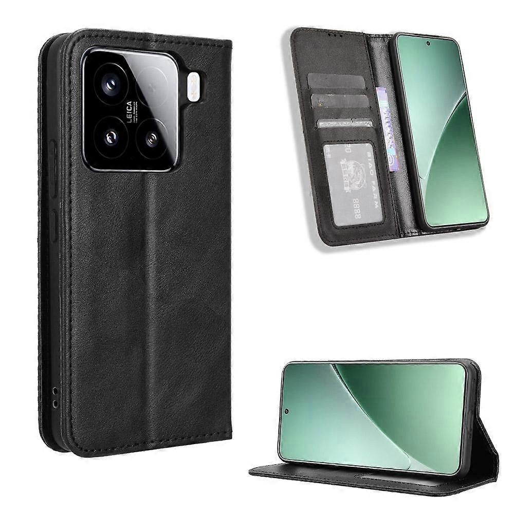 Magnetic Buckle Retro Texture Leather Phone Case