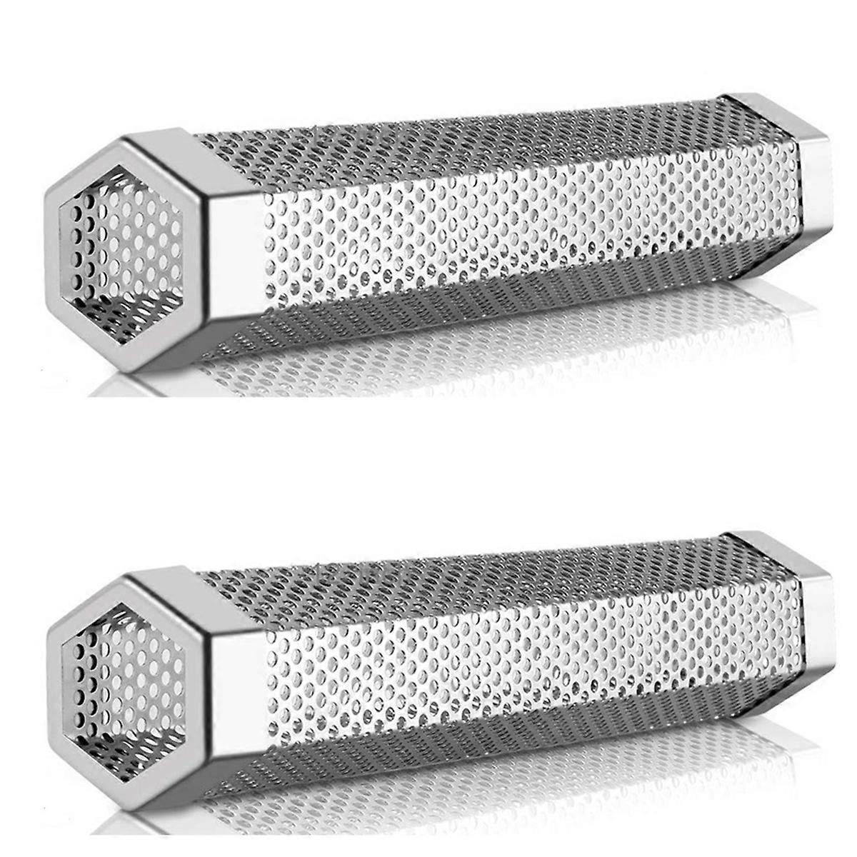 2 Pcs Premium Pellet Smoker Tube - 5 Hours Of Billowing Smoke