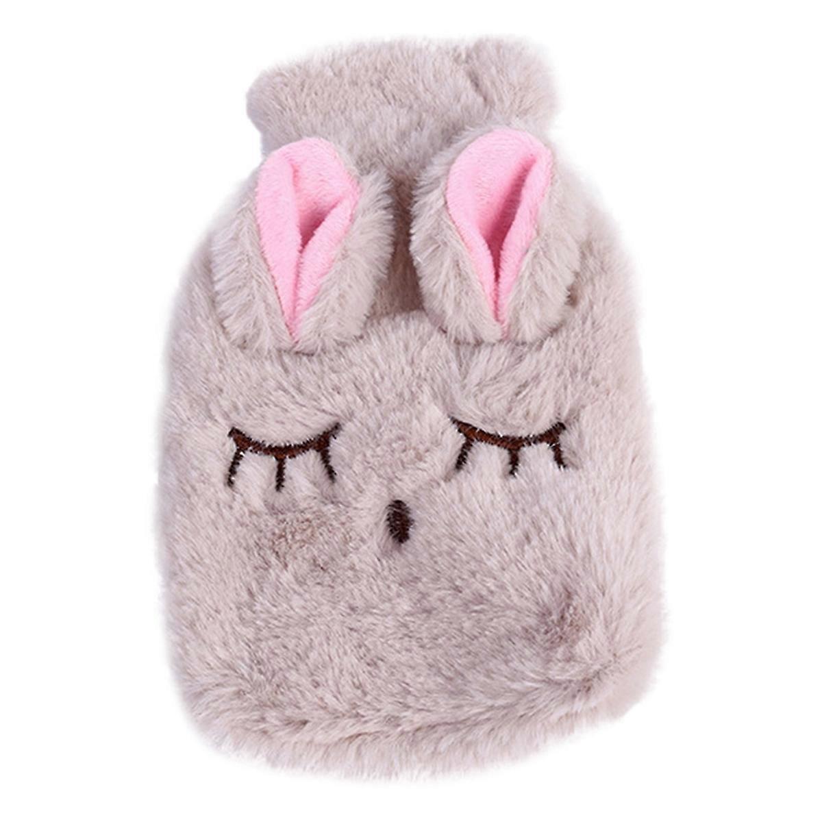 Winter Hot Water Bottle PVC Plush Shoulder Hand Warmer Heat Pack B