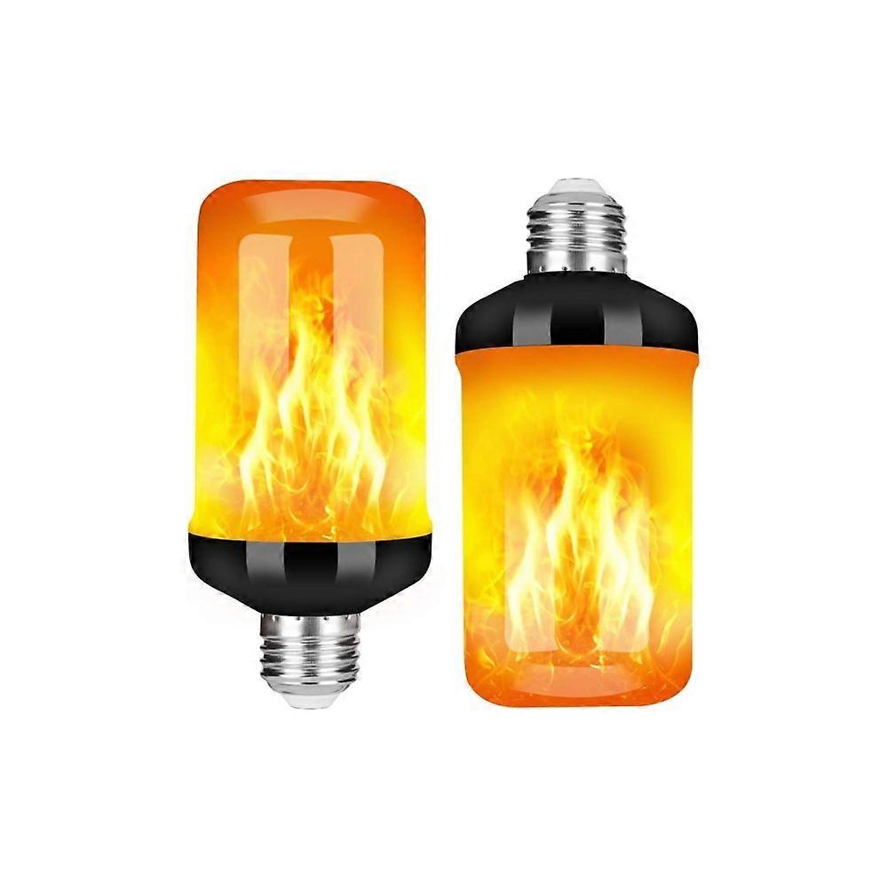 Hudson LED Halloween Lights - Flame Effect Bulb & 4-Mode Upside Down Animation - 3W Flickering Flame Bulb with E26/E27 Base (1 Pack) - Orange Fire for