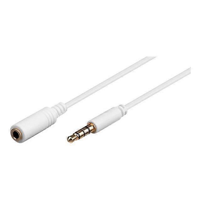 Cable de audio - Goobay - 5m - Conector de 3.5mm - Compatible con Apple iPhone/iPad/iPod - Blanco