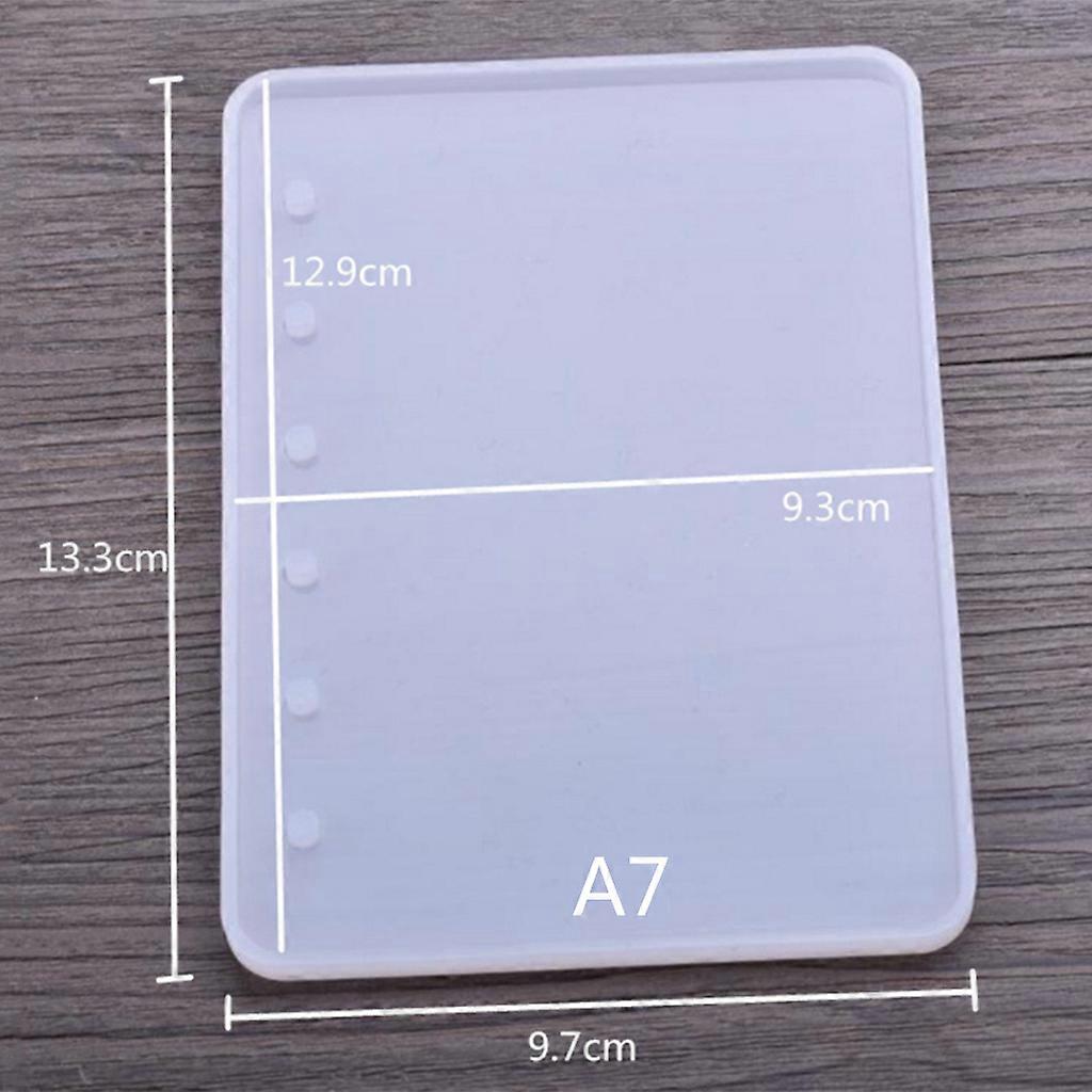 A5 A6 A7 Transparent Notebook Cover Epoxy Resin Molds Pocketbook Book Resin Mold For DIY Crystal UV Epoxy Molds Silicone