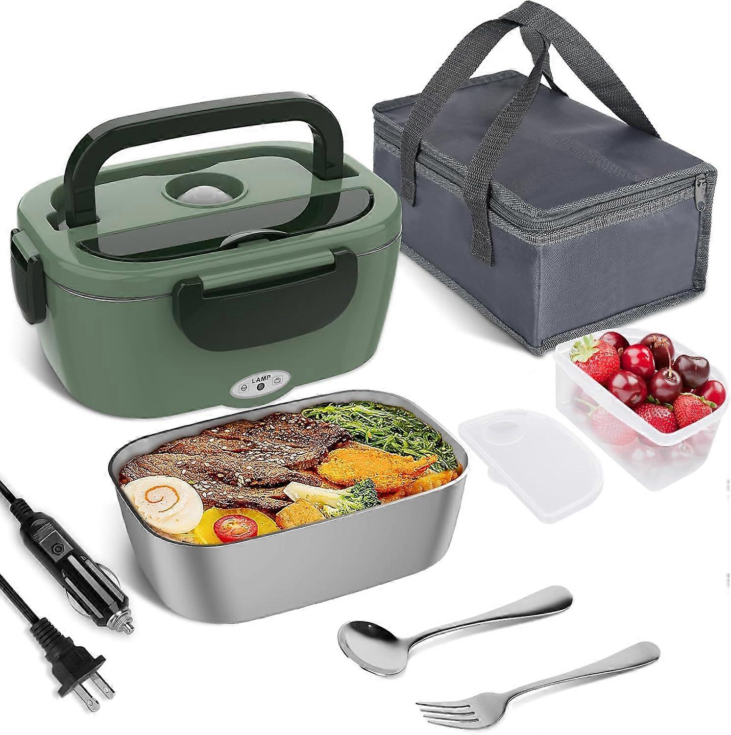 Electric Heated Lunch Box 1.5L for Car and Truck, Portable Food Warmer, BPA-Free, Insulated Food Container