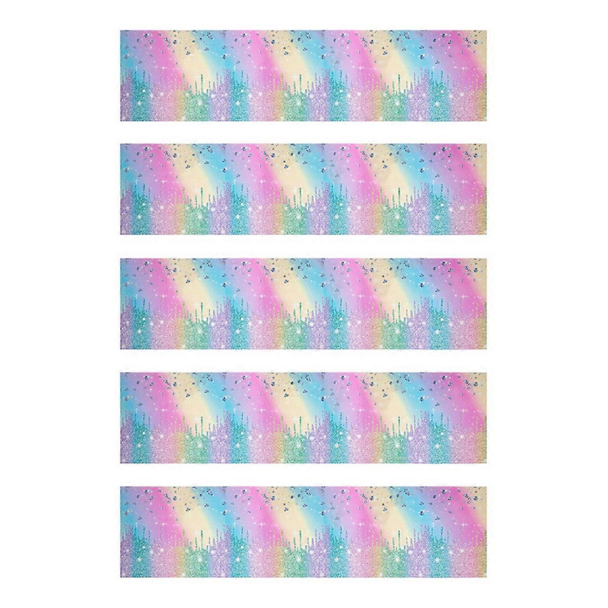 Gradient Diamond Birthday Tableware Macaron Paper Plate Cup B