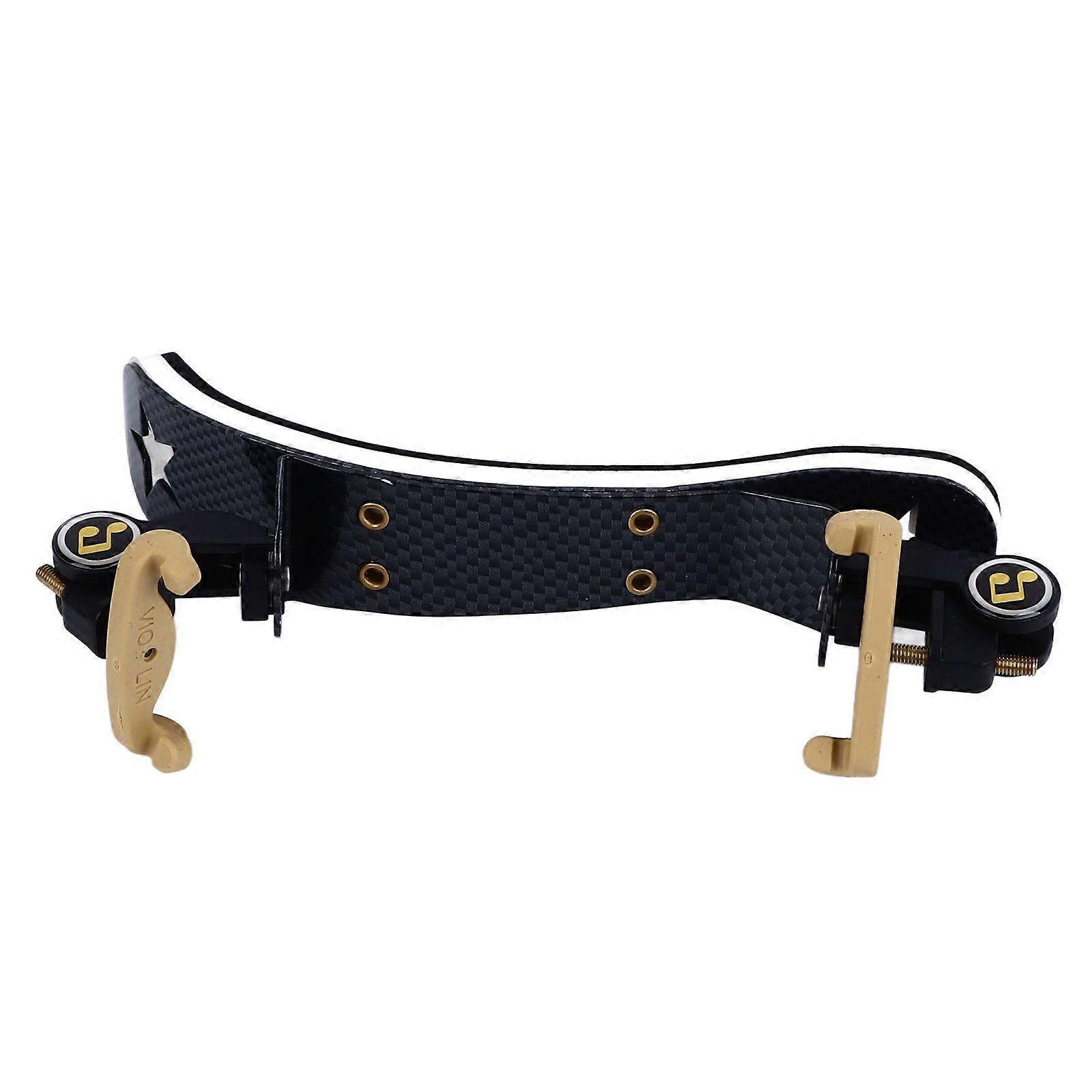 Violin Shoulder Rest Collapsible Height Adjustable Ergonomic Violin Shoulder Support for 1/2 Carbon Fiber Pattern 