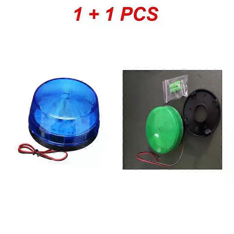 Auto LED Flashing Light Roof Emergency Alarm Strobe Lamp Round Beacon Warning Signal Lamp 12V Amber Light Bulb For Auto RV Truck