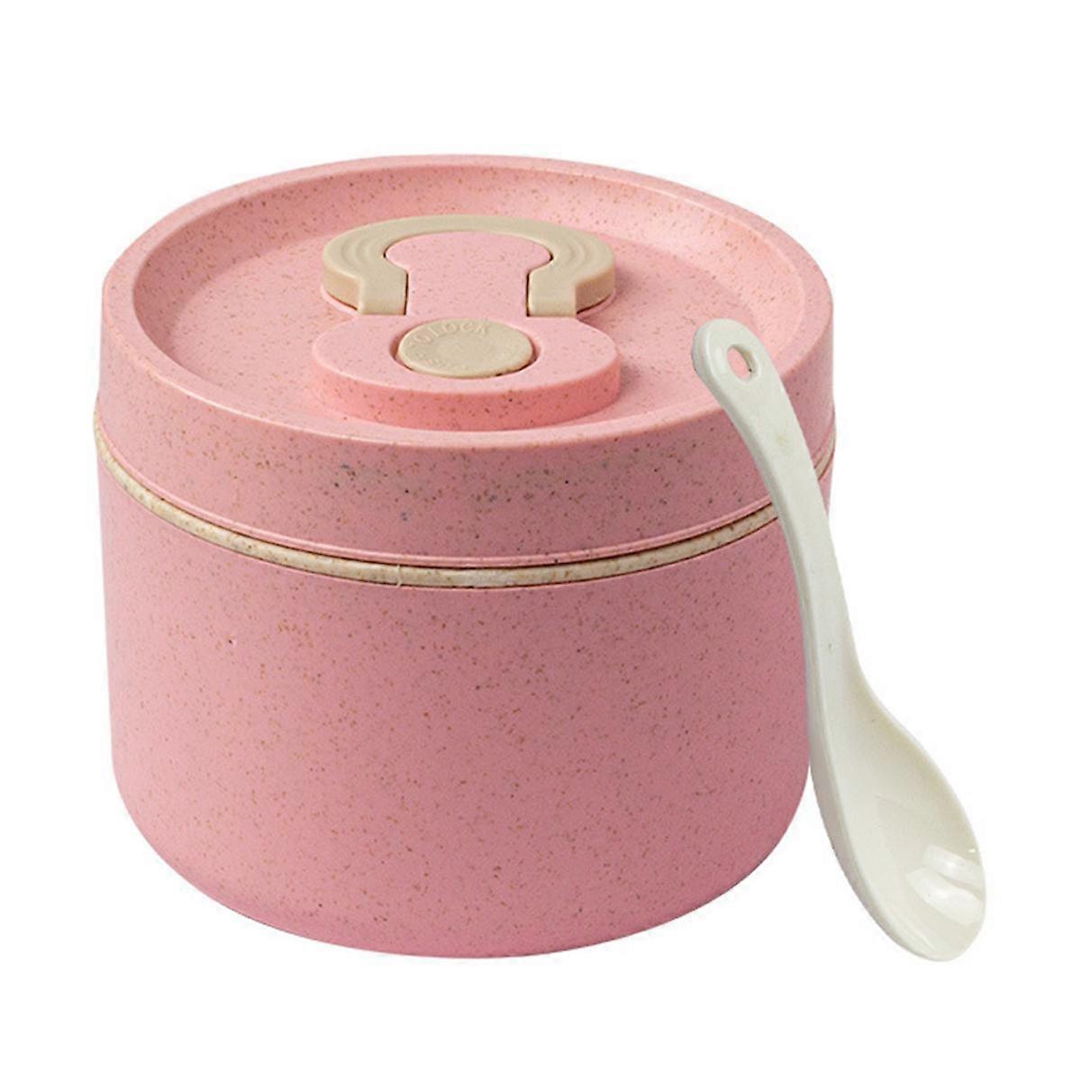 650ML Lunch Box Food Grade High Temperature Resistant Thickened Leakproof Stable Handle Microwave-heating No Odor Easy Cleaning Bento Box