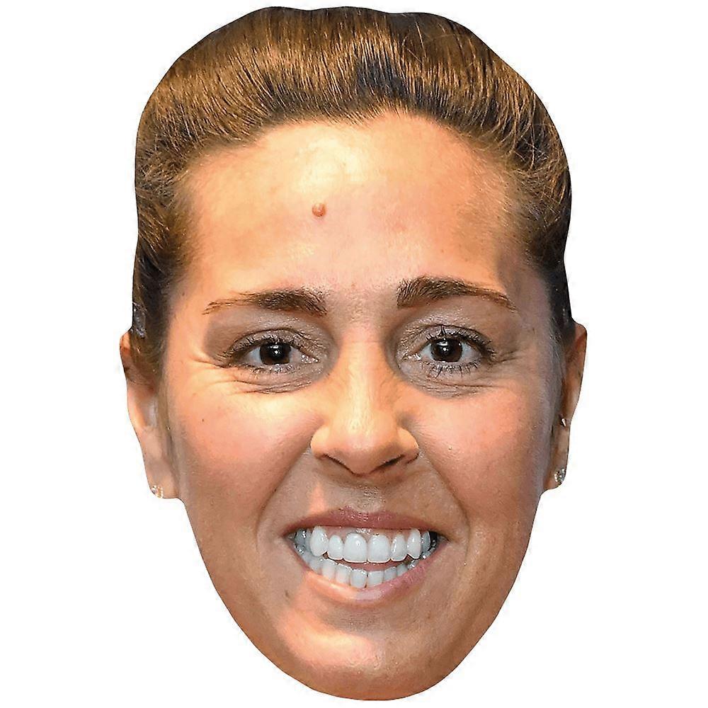 Fara Williams (Hair Up) Celebrity Mask, Flat Card Face