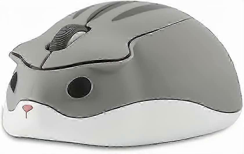 Wireless Mouse Cute Hamster Shaped Computer Mouse 1200dpi Less Noice Portable Usb Mouse Cordless Mouse(pink)