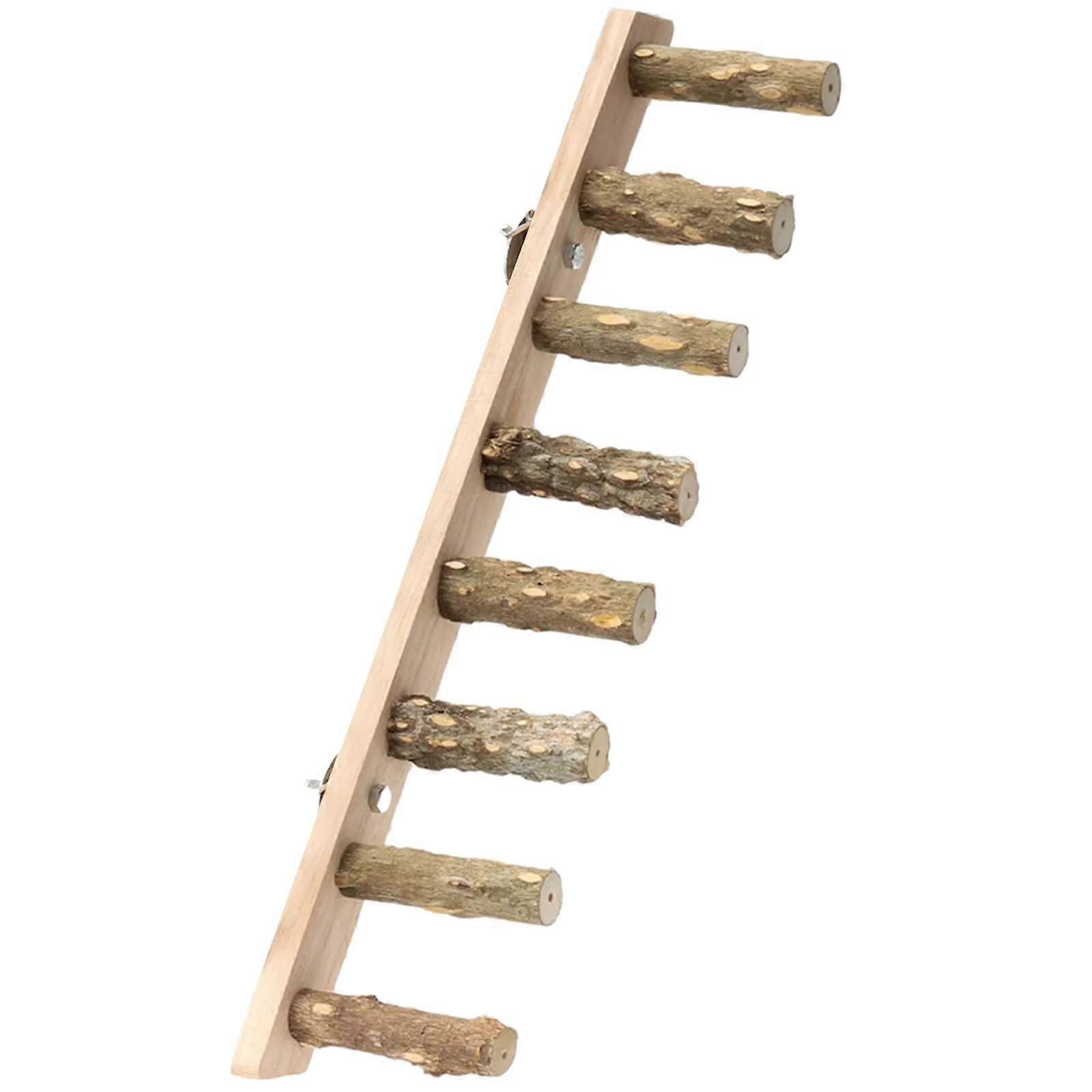 Parrots Ladder Scratchers Perch Stands Bird Cage Climbing Toy Rack with Natural Branch Design for Small Birds