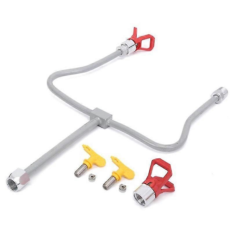 Airless Paint Spray Extension Pole Double Nozzle Head Tips Guard Poderosa herramienta de pintura