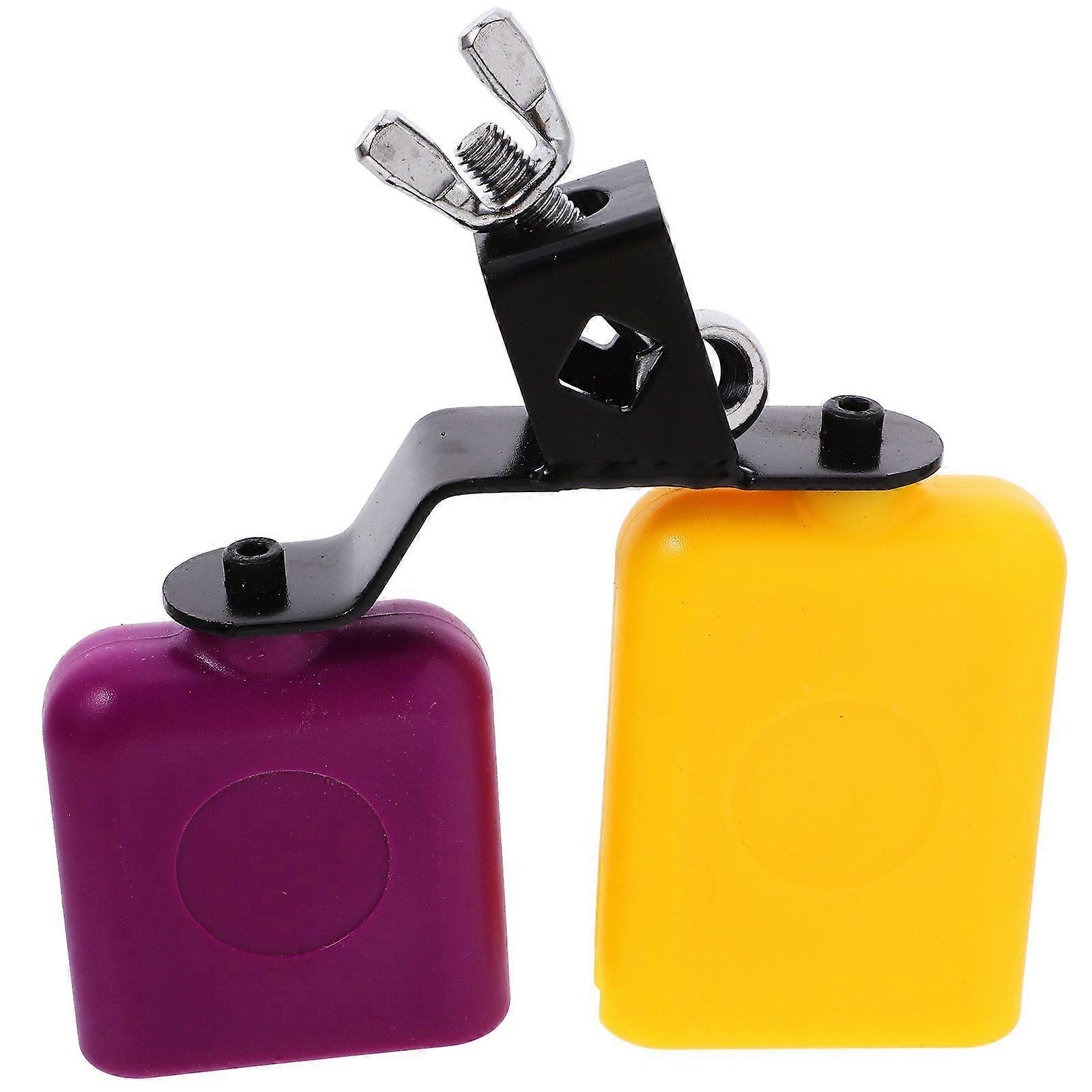 Drum Set Cowbell Accessory Percussion Block Drum High Low Tone Cowbell