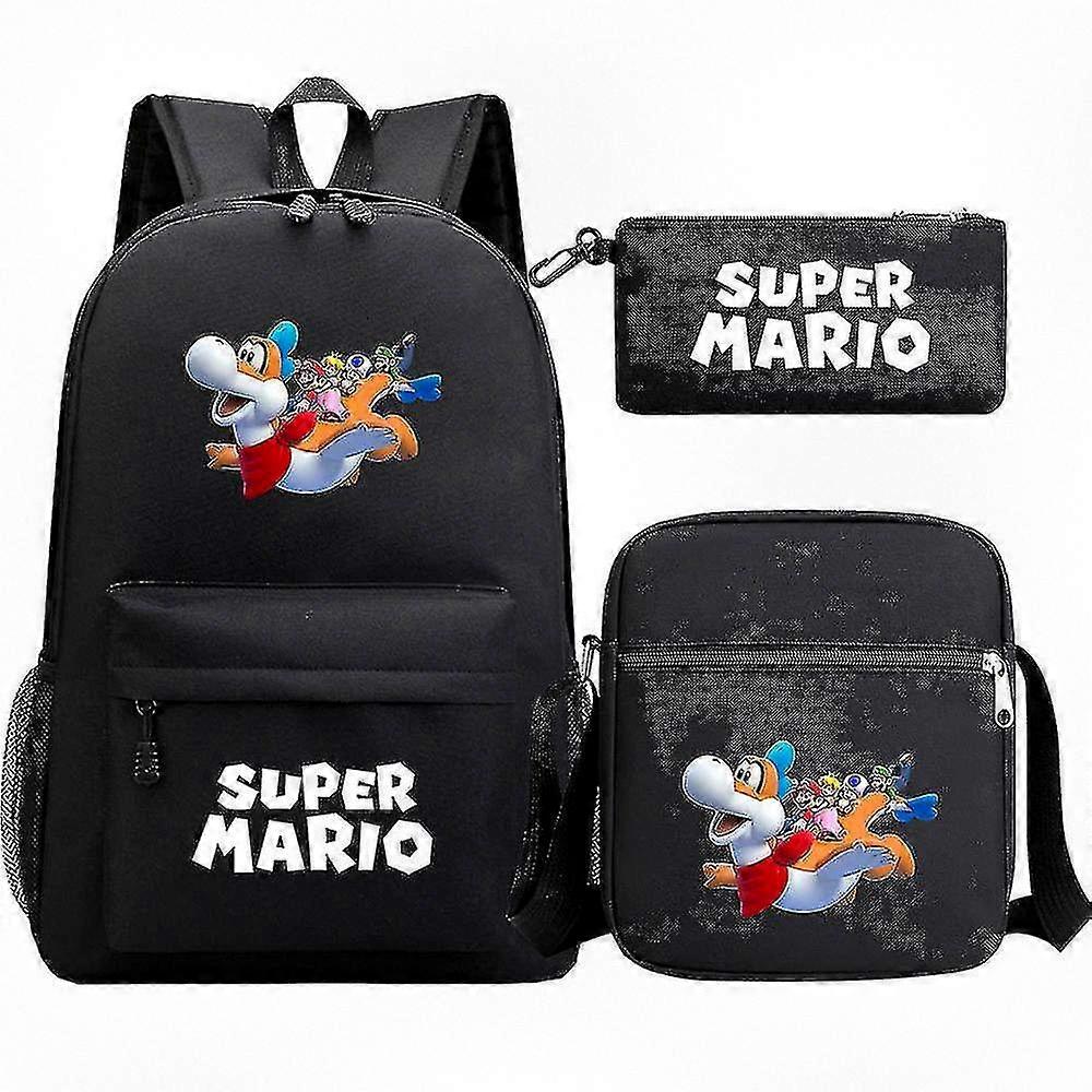 3D Printed USB Secure Lock Youth Backpack Set - Trendy Travel Bag for Students and Adults
