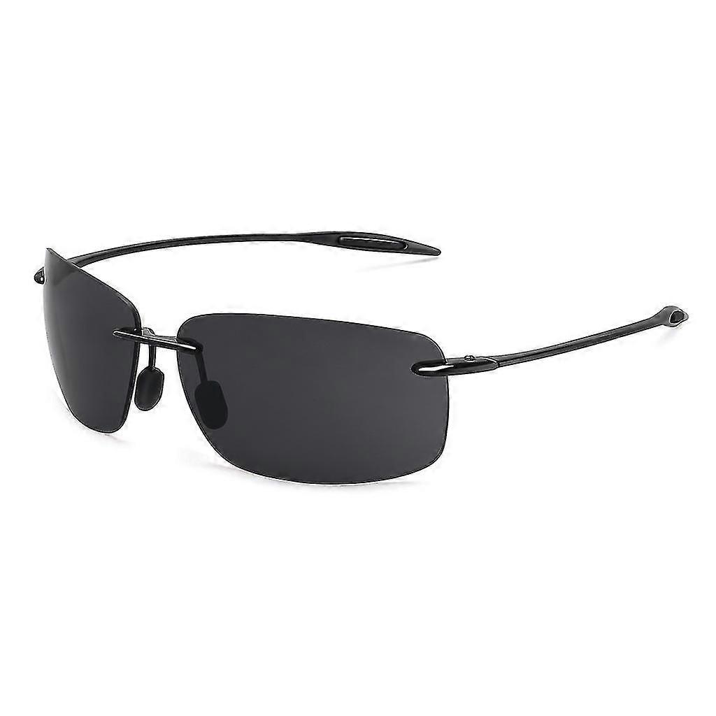 Το Matrix Classic Polarized Sports Rimless Γυαλιά ηλίου Άνδρες Οδήγηση Ορθογώνιο Ultralight Frame Sun Gl