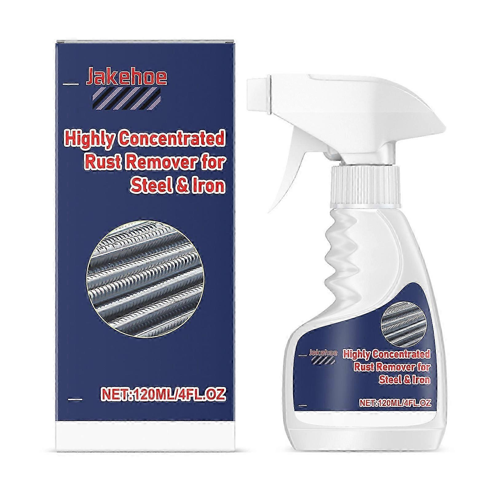 120ml Efficiency Rust Removal Spray Heavy-Duty Metal Rust Cleaner for Tools, Washbasins, Steel, Iron & Multipurpose Use