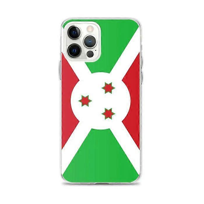 iPhone Case - Burundi Flag - iPhone 12 Pro Max - Flexible - Multicolored - Vertical