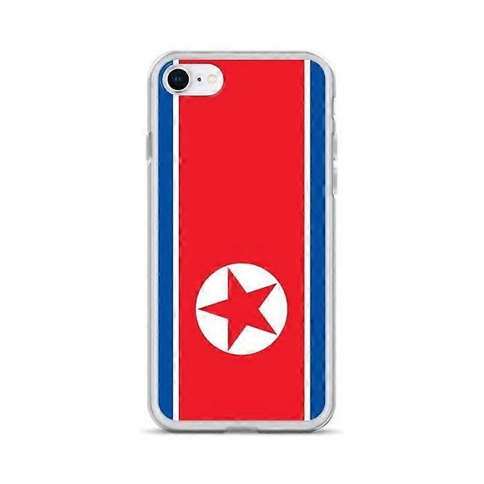 Phone case - PIXELFORMA - iPhone 7 - North Korea Flag - Transparent plastic - TPU
