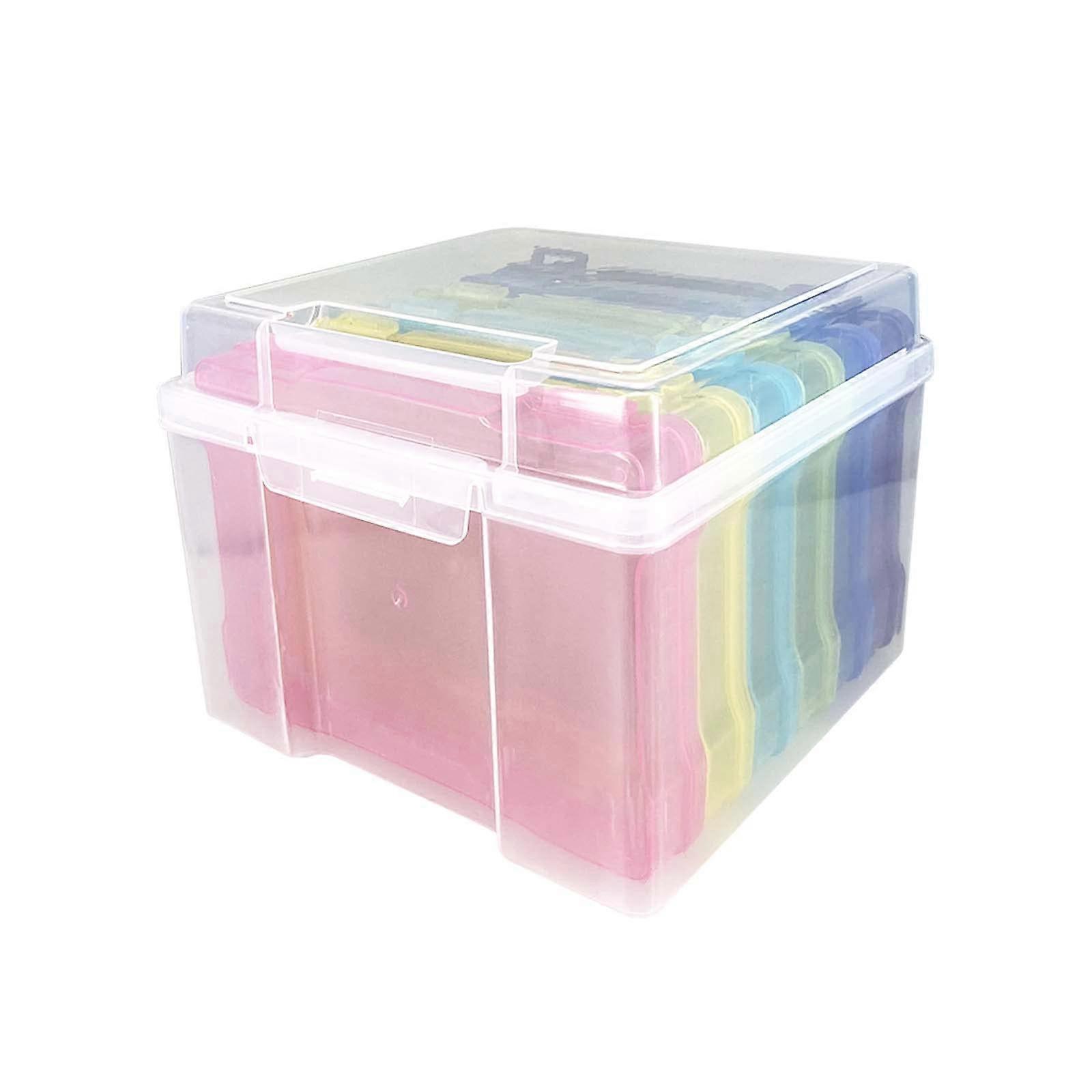 Photo Storage Box, 5' x 7' Organizer with Cases 6 for Cards, Photos, Crafts Ref: 7527