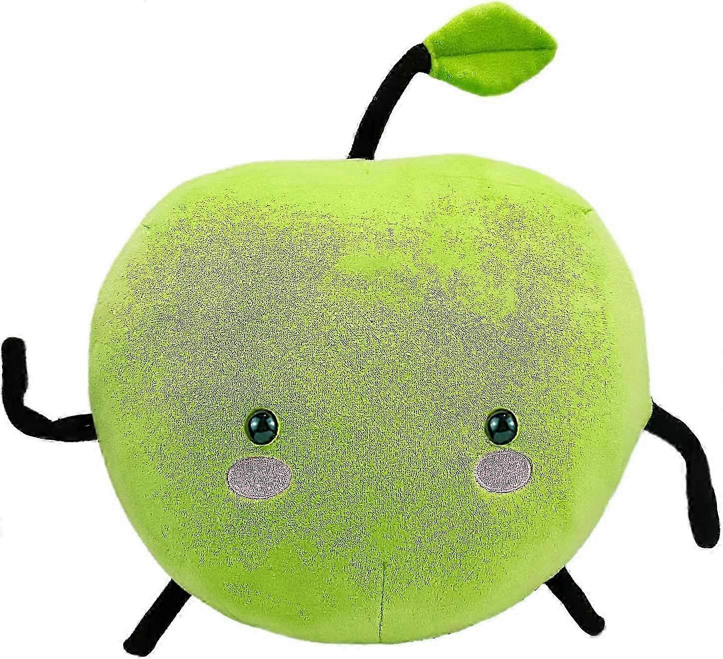 SBSGV 11.8" Stardew Valley Plush Toy Apple Junimo Plush Green Super Soft Plush Pillow Plants Stuffed Animal Green Soft Plush Pillow