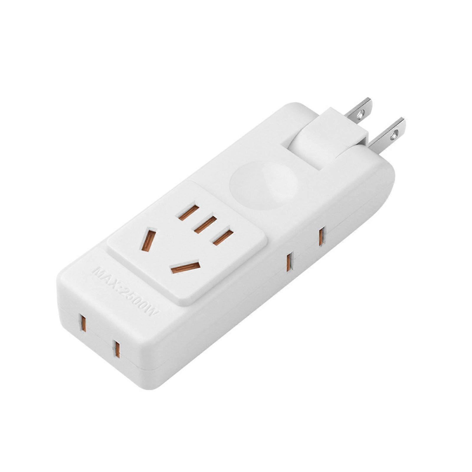 Convenient 4 Wall Outlet Power Strip with 180Degree Rotation Multiple Outlet Suitable for Various Household Appliances