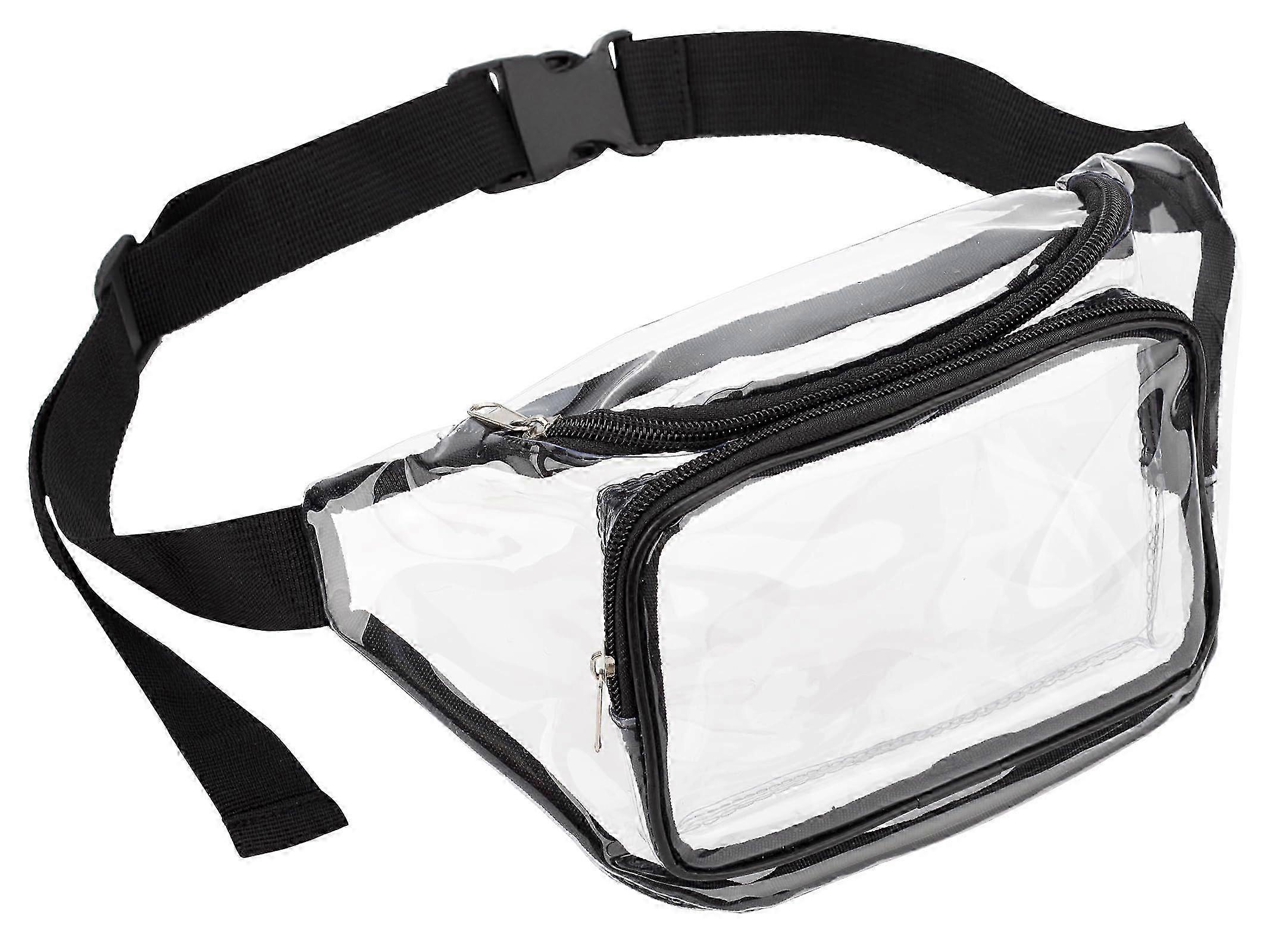 Riñonera transparente para deportes y viajes
