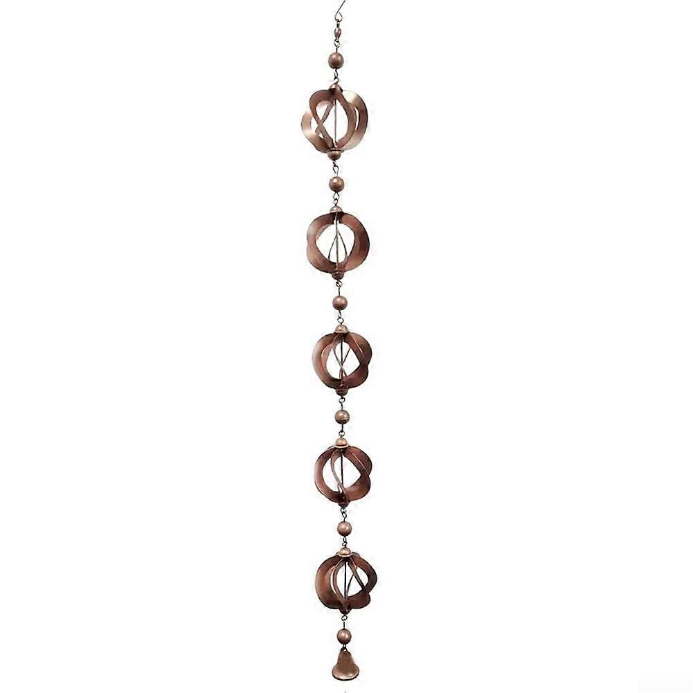 Functional Iron Rain Chain for Courtyards, Directs Water Flow Effectively