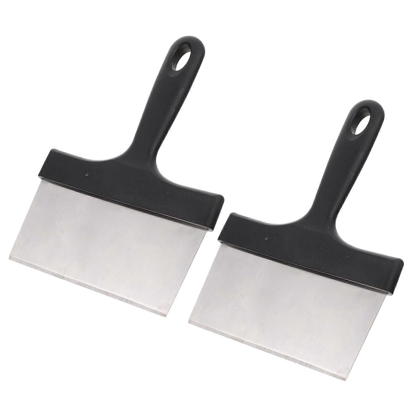 Grill Scraper 2-Pack Stainless Steel Grill Cleaner Kit With Spatula, Griddle Tool, Scrub Wand