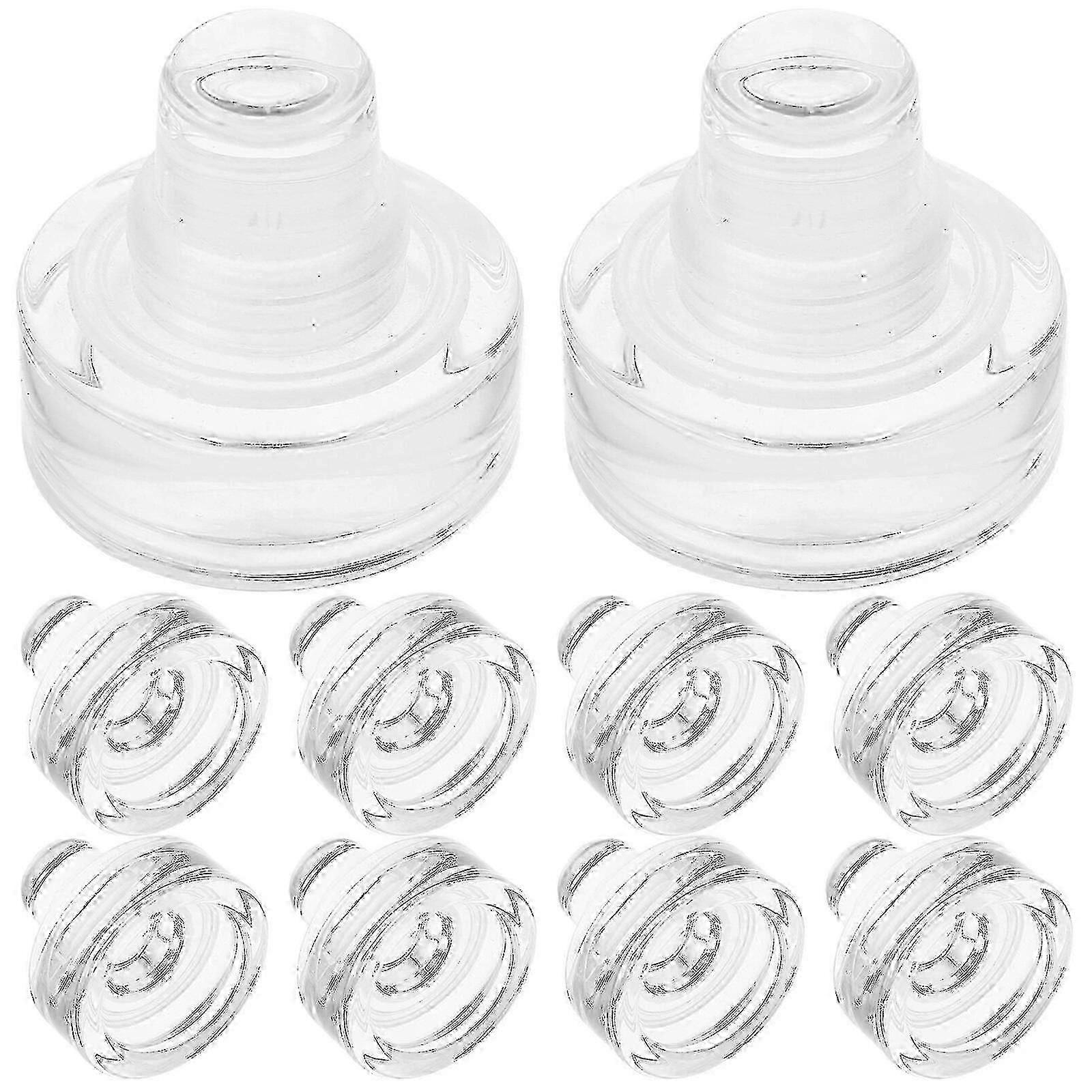 10pcs Reusable T-Shaped Glass Wine Stoppers